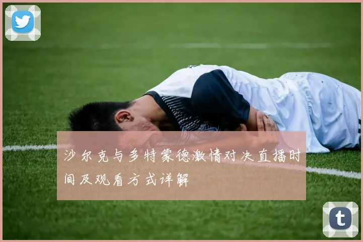 沙尔克与多特蒙德激情对决直播时间及观看方式详解